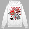 Jordan Spizike Low Bred DopeSkill Hoodie Sweatshirt Break Through Graphic Streetwear - White