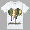Jordan 4 Retro SE Craft Medium Olive DopeSkill T-Shirt Juneteenth Heart Graphic Streetwear - White