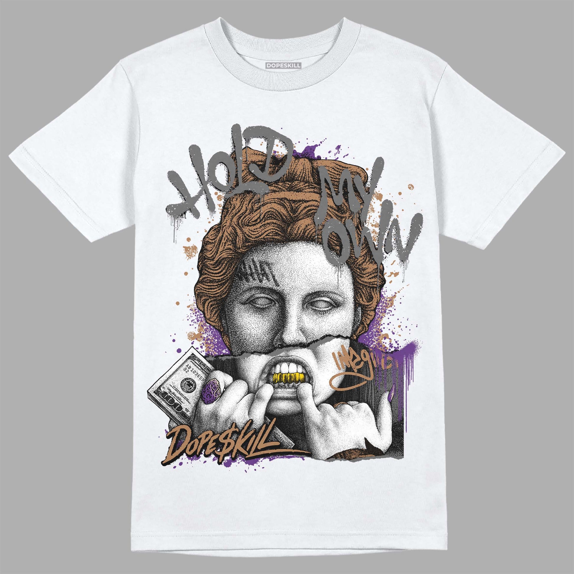 Jordan 6 WMNS Gore-Tex Brown Kelp DopeSkill T-Shirt Hold My Own Graphic Streetwear - White