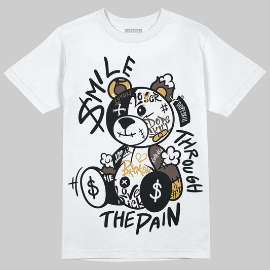 Adidas Samba OG C ‘Black Gum’ DopeSkill T-Shirt Smile Through The Pain Graphic Streetwear - WHite