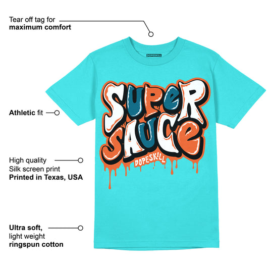 Dunk Dolphins DopeSkill Tahiti Blue T-shirt Super Sauce Graphic