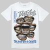 Jordan 3 "True Blue" DopeSkill T-Shirt The Mouth With No Droughts Graphic Streetwear - White 