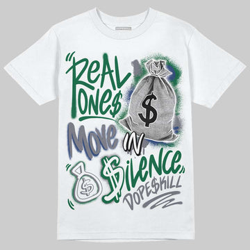 Asics GT-2160 ‘Shamrock Green’ DopeSkill T-Shirt Real Ones Move In Silence Graphic Streetwear - White