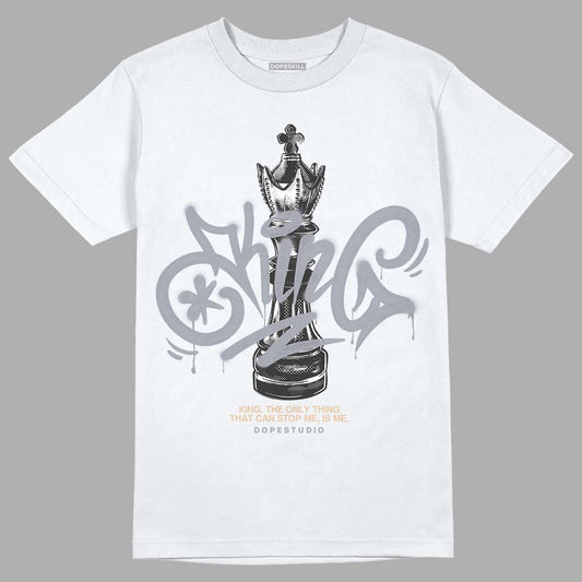 Jordan 4 Retro Frozen Moments DopeSkill T-Shirt King Chess Graphic Streetwear - White 