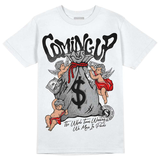 Jordan 1 Low OG “Shadow” DopeSkill T-Shirt Money Bag Coming Up Graphic Streetwear - White