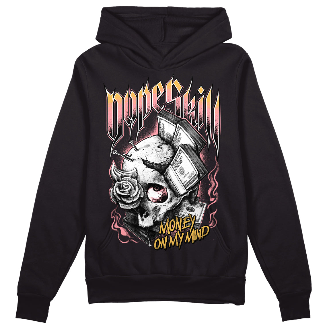 Jordan 3 GS “Red Stardust” DopeSkill Hoodie Sweatshirt Money On My Mind Graphic Streetwear - Black