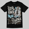 Asics Gel-Kayano 12.1 Cream/Stillwater DopeSkill T-Shirt Real Ones Move In Silence Graphic Streetwear - Black