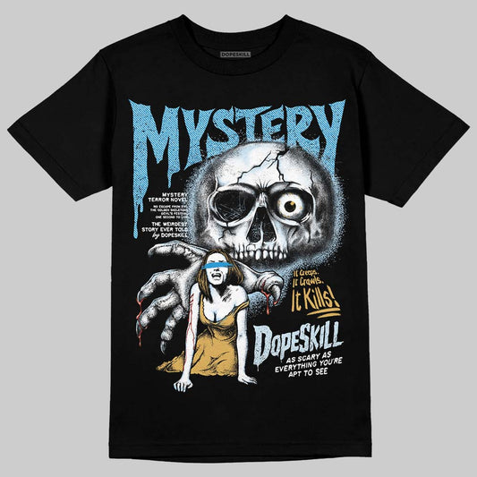 Jordan 4 Denim “Worn Blue” DopeSkill T-Shirt Mystery Ghostly Grasp Graphic Streetwear - Black