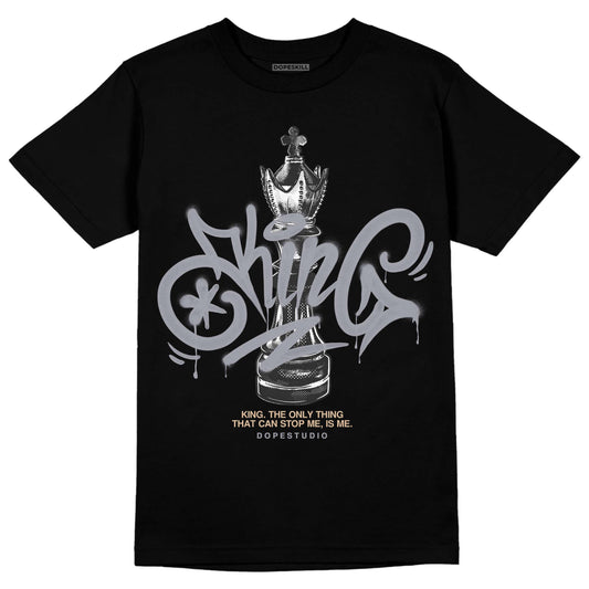 Jordan 4 Retro Frozen Moments DopeSkill T-Shirt King Chess Graphic Streetwear - Black 