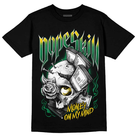 Green Sneakers DopeSkill T-Shirt Money On My Mind Graphic Streetwear - Black 