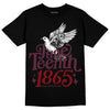 Jordan 5 Retro Burgundy (2023) DopeSkill T-Shirt Juneteenth 1865 Graphic Streetwear - Black