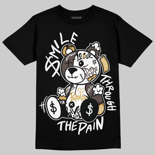 Adidas Samba OG C ‘Black Gum’ DopeSkill T-Shirt Smile Through The Pain Graphic Streetwear - Black