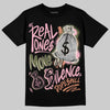 SB Dunk Low Pro x Arts-Rec Skateshop Rust Pink and Rough Green DopeSkill T-Shirt Real Ones Move In Silence Graphic Streetwear - Black