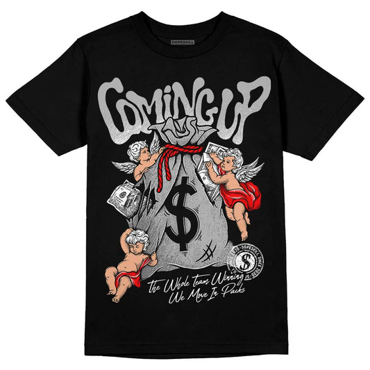 Jordan 1 Low OG “Shadow” DopeSkill T-Shirt Money Bag Coming Up Graphic Streetwear - Black