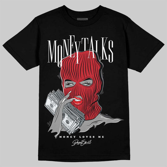 Jordan 3 “Cement Grey” DopeSkill T-Shirt Money Talks Graphic Streetwear - Black