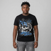 Black University Blue 5s DopeSkill T-Shirt Drip Season Graphic