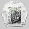 Jordan 4 WMNS “Seafoam” (2025) DopeSkill Long Sleeve T-Shirt Pocket Change Graphic Streetwear - White