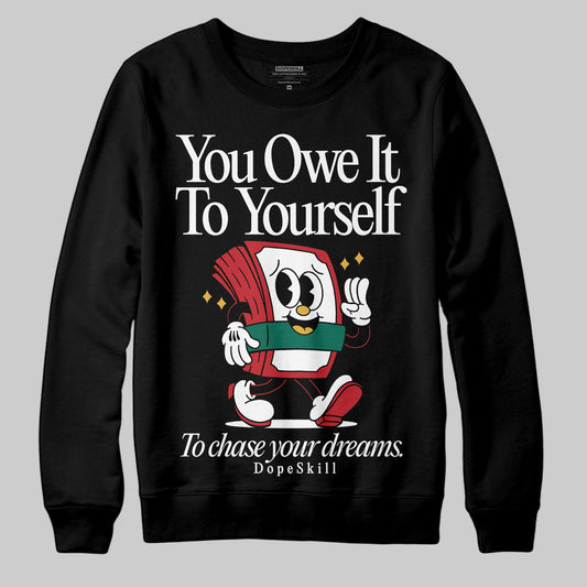Jordan 3 Mexico 'El Vuelo' DopeSkill Sweatshirt Owe It To Yourself Graphic Streetwear - Black