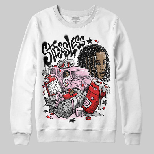 Awake NY x Air Jordan 5 Arctic Pink DopeSkill Sweatshirt Stressless Graphic Streetwear - White