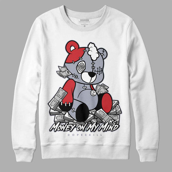 Jordan 4 “Bred Reimagined” DopeSkill Sweatshirt MOMM Bear Graphic Streetwear - White 