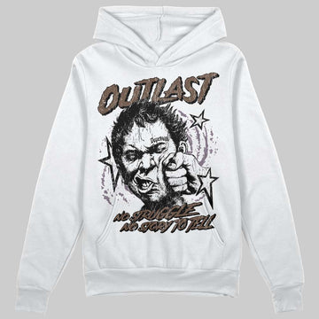 A Ma Maniére x Air Jordan 4 “Dark Mocha” DopeSkill Hoodie Sweatshirt Outlast Graphic Streetwear - White