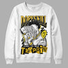 Jordan 4 Retro “Vivid Sulfur” DopeSkill Sweatshirt Sorry I've Been Trappin Graphic Streetwear - White 