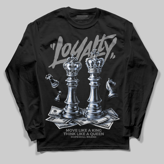 Grey Sneakers DopeSkill Long Sleeve T-Shirt Loyalty Graphic Streetwear - Black