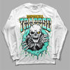 Jordan 1 Low SE New Emerald DopeSkill Long Sleeve T-Shirt Trapped Halloween Graphic Streetwear - White 