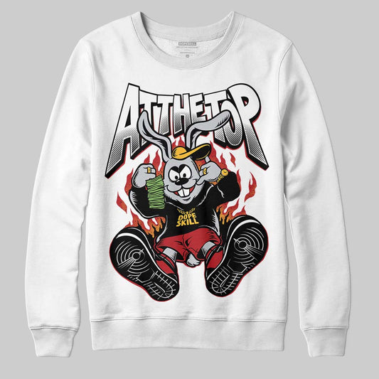 Jordan 14 Golf “Last Shot” DopeSkill Sweatshirt At The Top Graphic Streetwear - White 