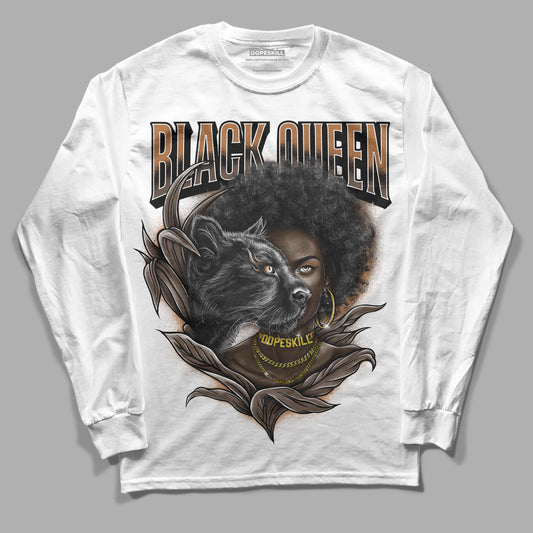 Jordan 1 Retro High OG Palomino DopeSkill Long Sleeve T-Shirt New Black Queen Graphic Streetwear - White