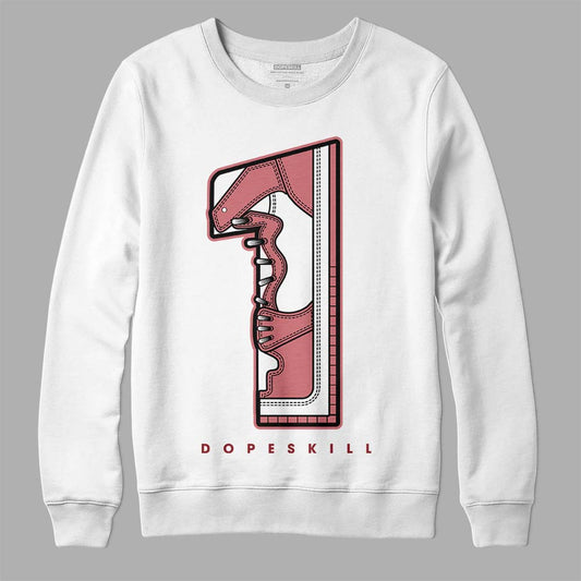 Valentine's Day Collection DopeSkill Sweatshirt No.1 Graphic Streetwear - White 