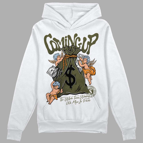 Jordan 5 "Olive" DopeSkill Hoodie Sweatshirt Money Bag Coming Up Graphic Streetwear - White 