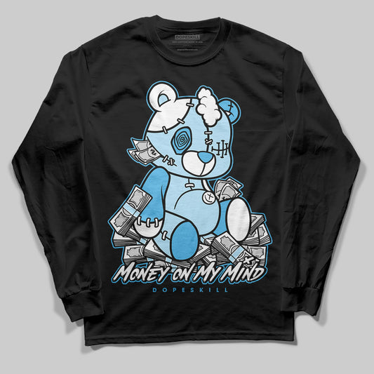 Jordan 11 Retro Legend Blue DopeSkill Long Sleeve T-Shirt MOMM Bear Graphic Streetwear - Black