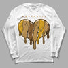 Jordan 13 Wheat 2023 DopeSkill Long Sleeve T-Shirt Slime Drip Heart Graphic Streetwear - WHite