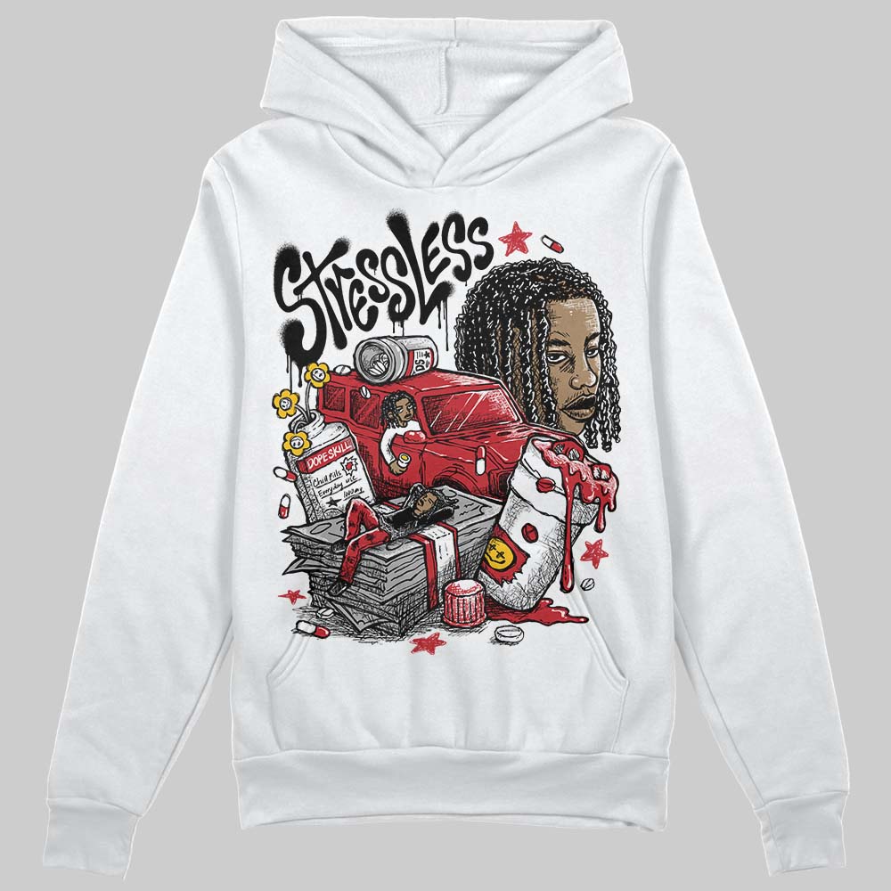 Jordan 1 Low OG "Chicago" DopeSkill Hoodie Sweatshirt Stressless Graphic Streetwear - White