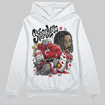 Jordan 1 Low OG "Chicago" DopeSkill Hoodie Sweatshirt Stressless Graphic Streetwear - White