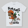 Jordan 1 Retro High OG Shattered Backboard (2025) DopeSkill Toddler Kids T-shirt Fear Fuels The Hustle Graphic Streetwear - White