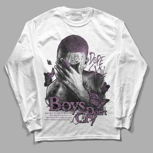 Jordan 2 “Mauve/Off-Noir” DopeSkill Long Sleeve T-Shirt Boys Don't Cry Graphic Streetwear - White 