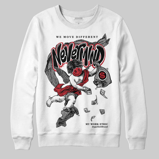 Jordan 14 Retro ‘Black Toe’ DopeSkill Sweatshirt Nevermind Graphic Streetwear - White