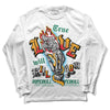 Jordan 1 Mid GS 'Six Championships DopeSkill Long Sleeve T-Shirt True Love Will Kill You Graphic Streetwear - WHite