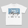 Jordan 14 Retro Black and University Blue DopeSkill Toddler Kids T-shirt Better Myself Graphic Streetwear - White 