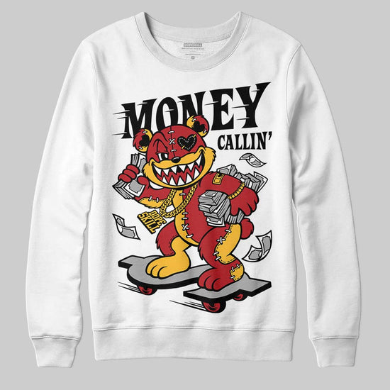 Jordan 14 Golf “Last Shot” DopeSkill Sweatshirt Money Callin' Graphic Streetwear - White