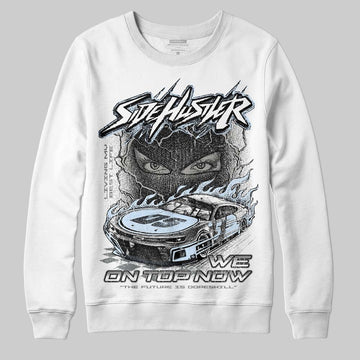 Jordan 9 Cool Grey DopeSkill Sweatshirt New Side Hustler Graphic Streetwear - White
