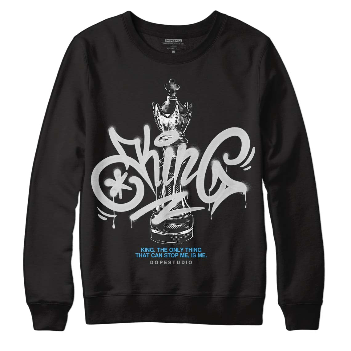 Dunk Low ‘Pure Platinum’ DopeSkill Sweatshirt King Chess Graphic Streetwear - Black