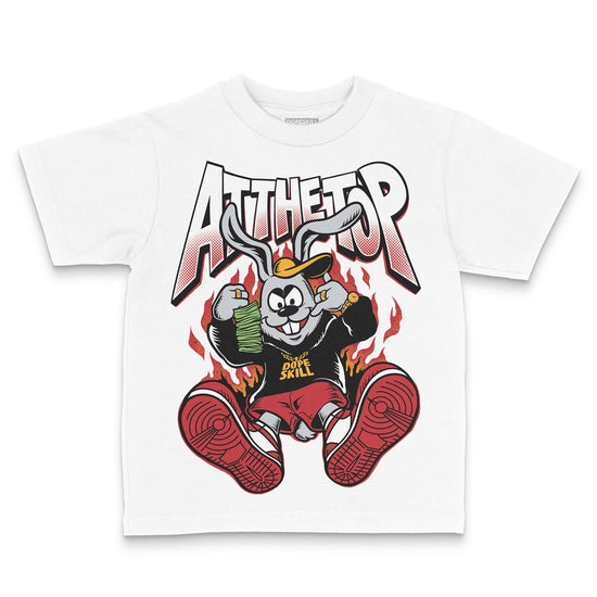 Jordan 1 Low OG "Chicago" DopeSkill Toddler Kids T-shirt At The Top Graphic Streetwear - White 