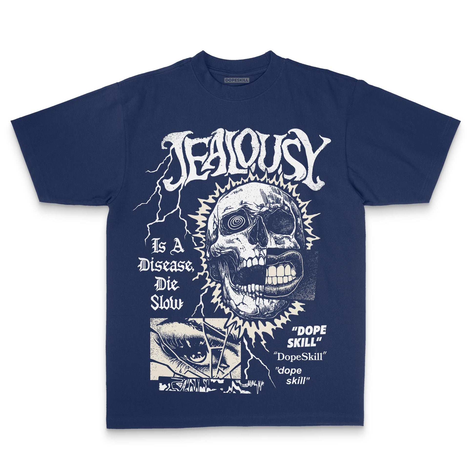 Jordan 11 “Rare Air” DopeSkill T-Shirt Jealousy Graphic Streetwear - Navy