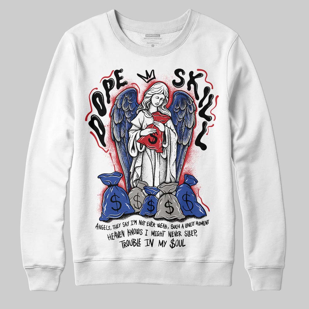 Jordan 4 “Rare Air” DopeSkill Sweatshirt Angels Graphic Streetwear - White