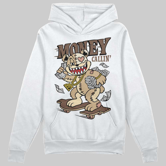TAN Sneakers DopeSkill Hoodie Sweatshirt Money Callin' Graphic Streetwear - White 