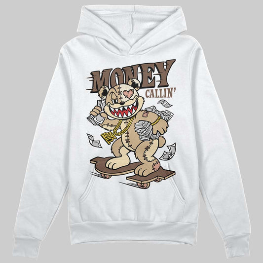 TAN Sneakers DopeSkill Hoodie Sweatshirt Money Callin' Graphic Streetwear - White 