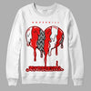 Jordan 12 “Cherry” DopeSkill Sweatshirt Juneteenth Heart Graphic Streetwear - White 